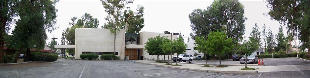 back entrance and lot